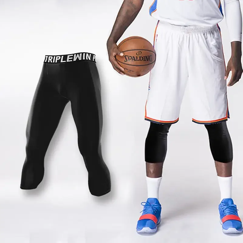 Men GYM Capri Running Tights P - Running Gear Men 评论和价格